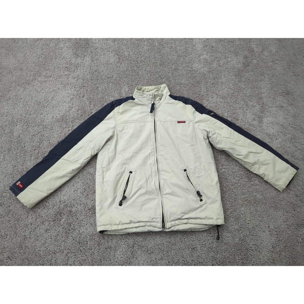 Abercrombie & Fitch Jacket Mens Small Black Panel Windbreaker Lined 90s Y2k